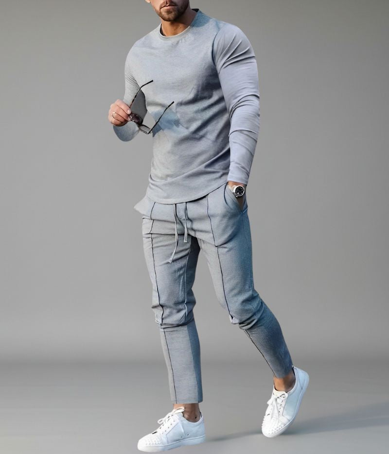 Heren Tweedelige Set met Sweatshirt en Broek