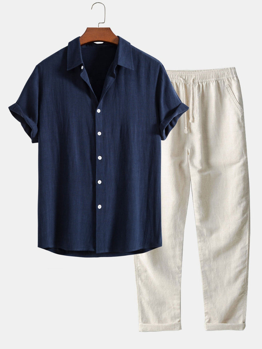 Heren Tweedelige Zomerset met Overhemd en Broek