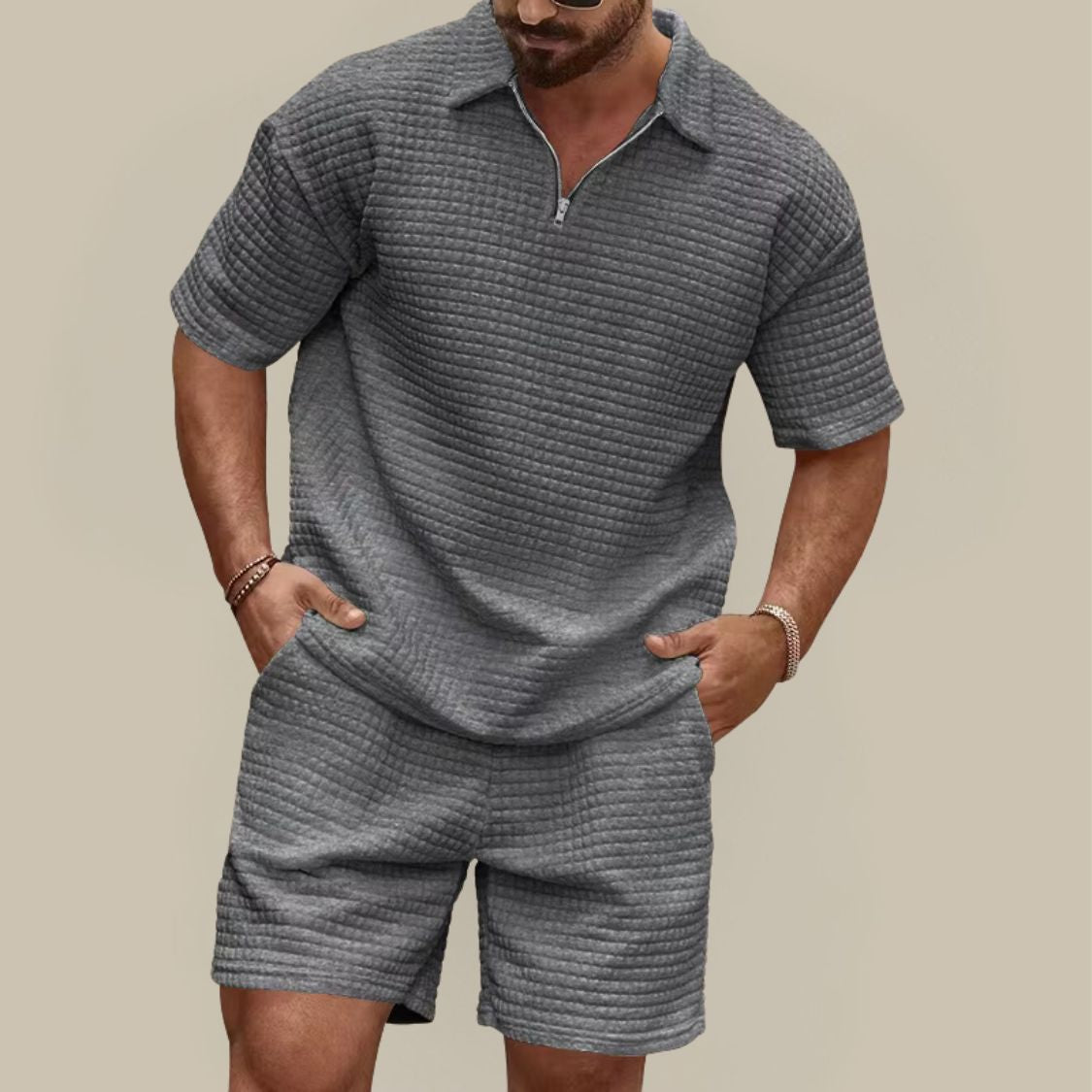 Heren Tweedelige Zomerset met Polo en Short