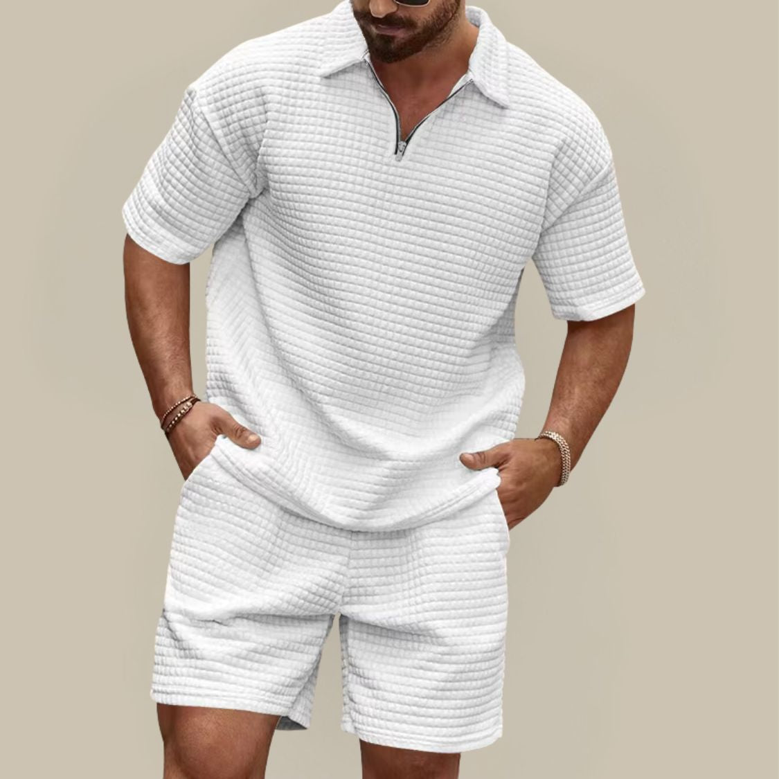 Heren Tweedelige Zomerset met Polo en Short
