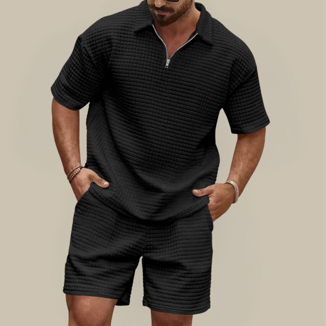 Heren Tweedelige Zomerset met Polo en Short
