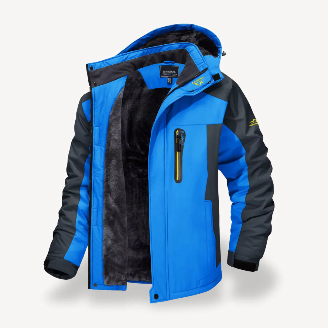 Heren Waterafstotende Winterjas met Capuchon en Fleecevoering