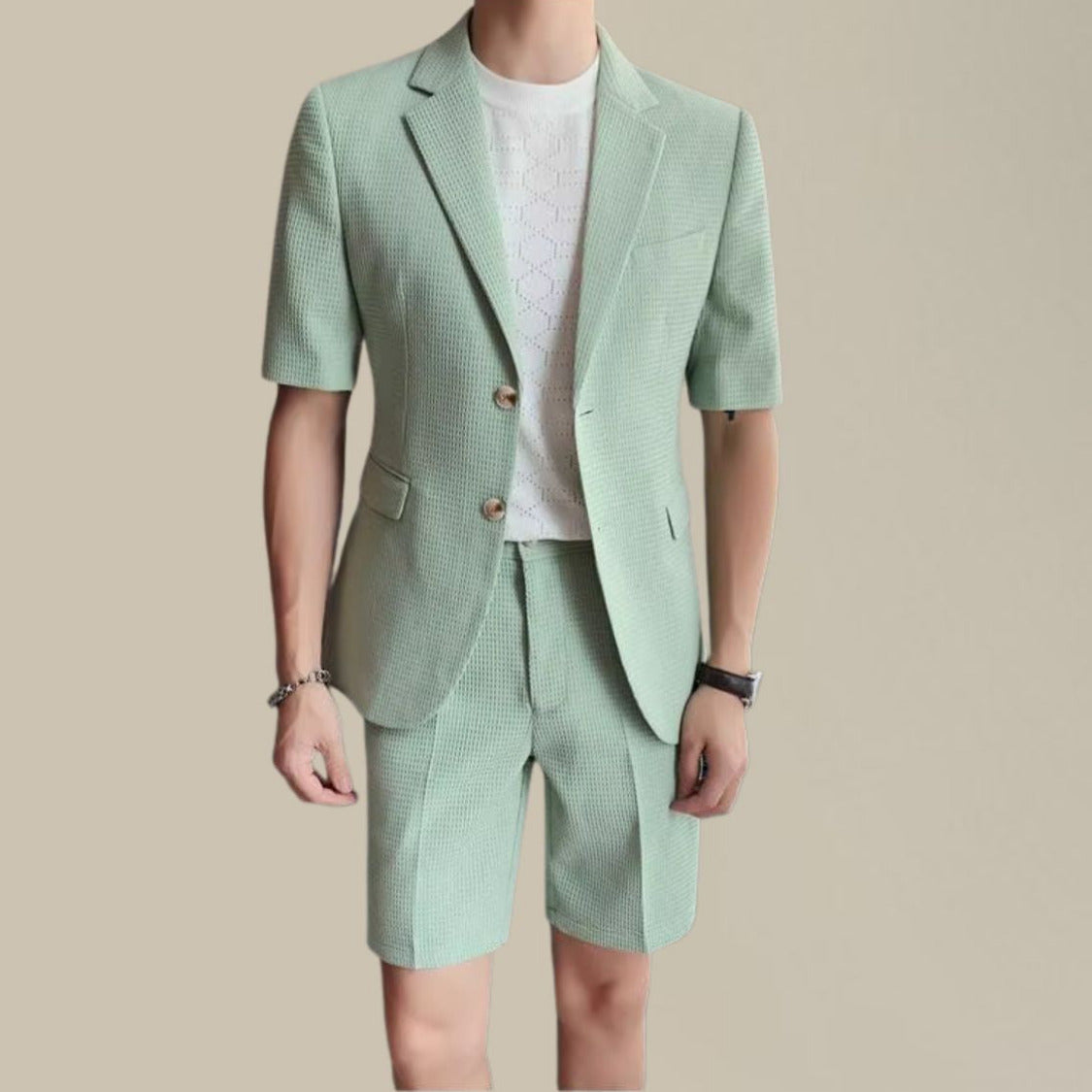Heren Zomerset met Blazer en Korte Broek