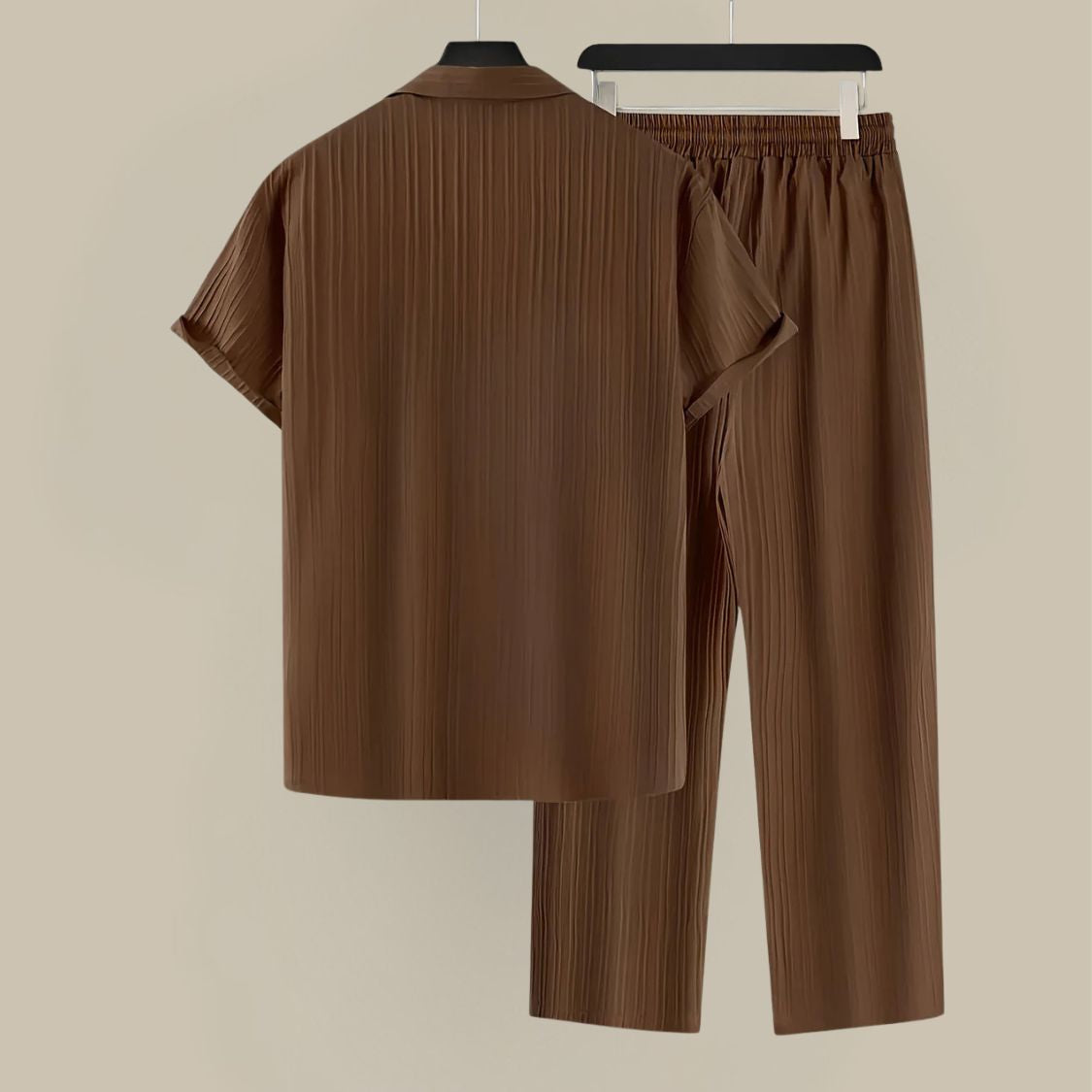 Heren Zomerset met Geplooide Structuur