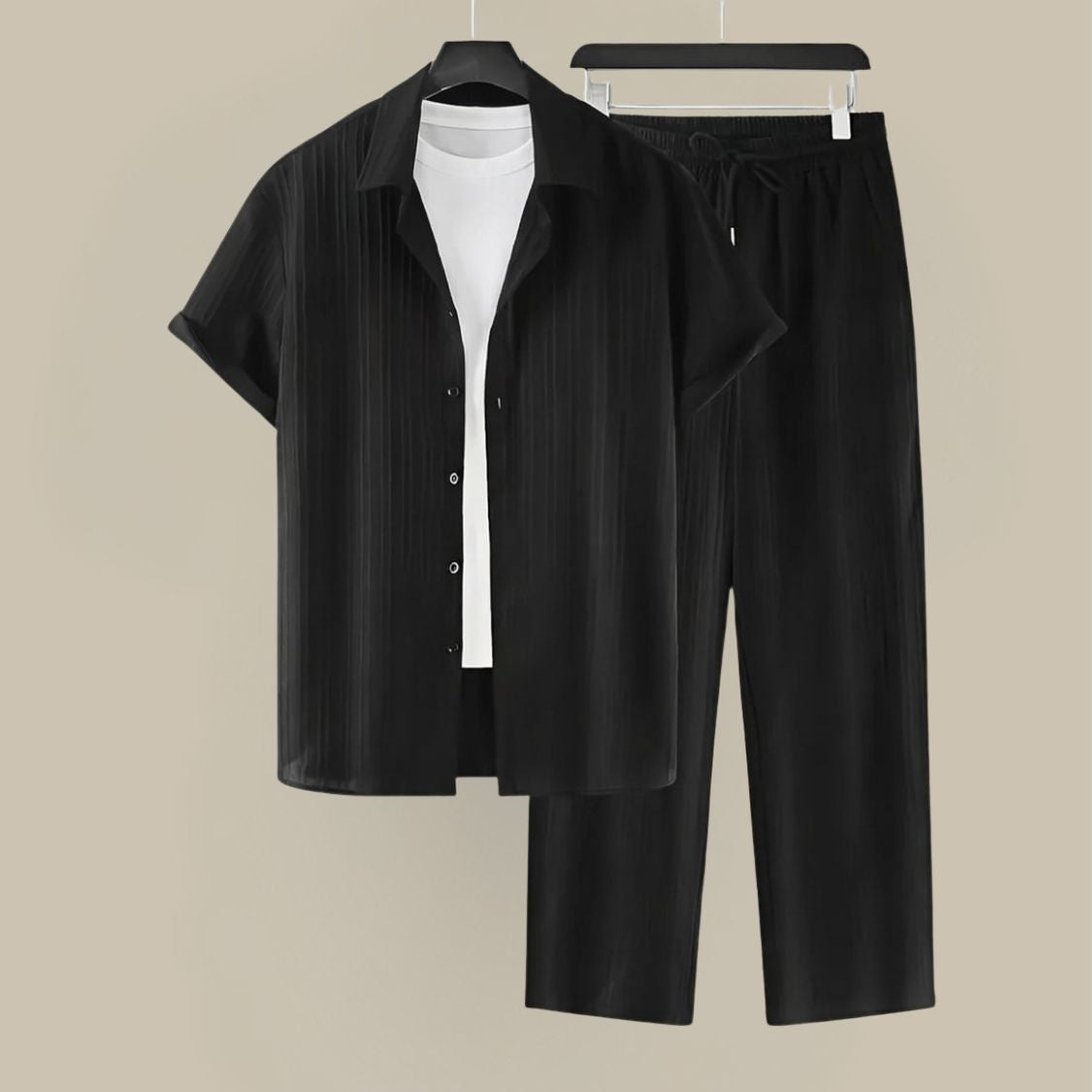 Heren Zomerset met Geplooide Structuur