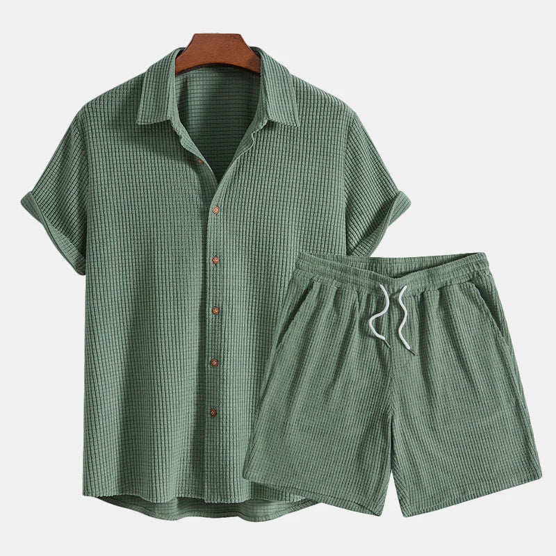 Heren Zomerset met Korte Mouwen Shirt en Korte Broek