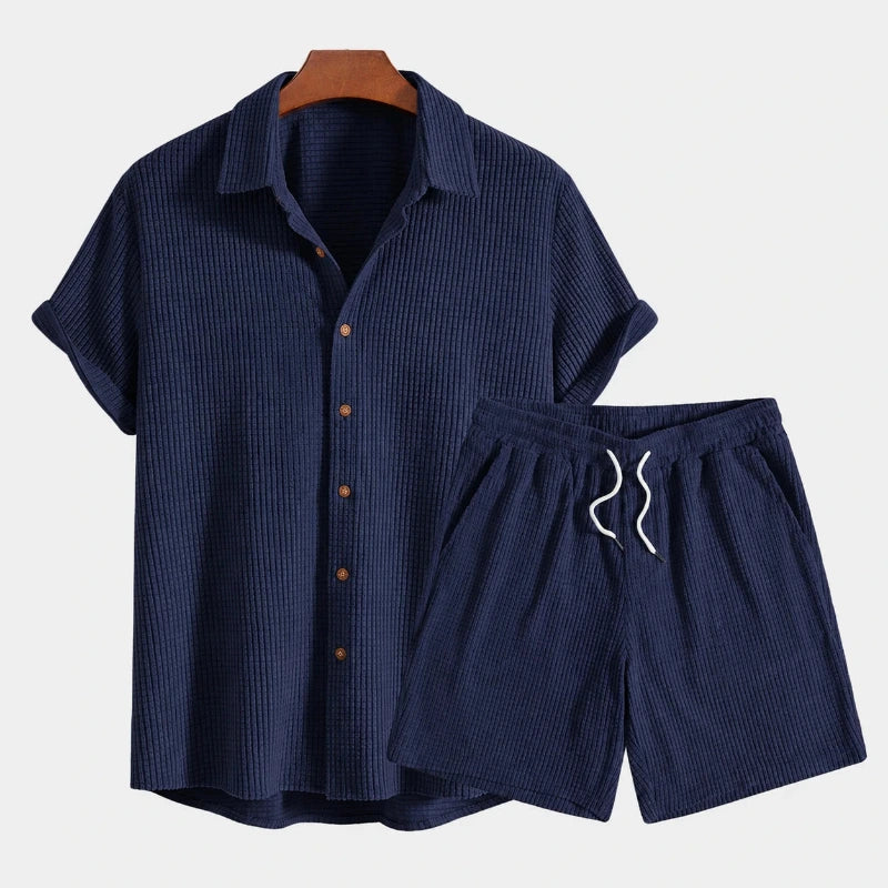 Heren Zomerset met Korte Mouwen Shirt en Korte Broek