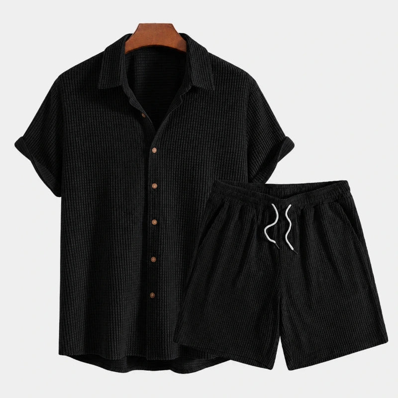 Heren Zomerset met Korte Mouwen Shirt en Korte Broek