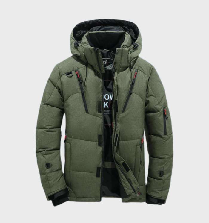 Heren Parka Winterjas met Fleece Voering en Capuchon