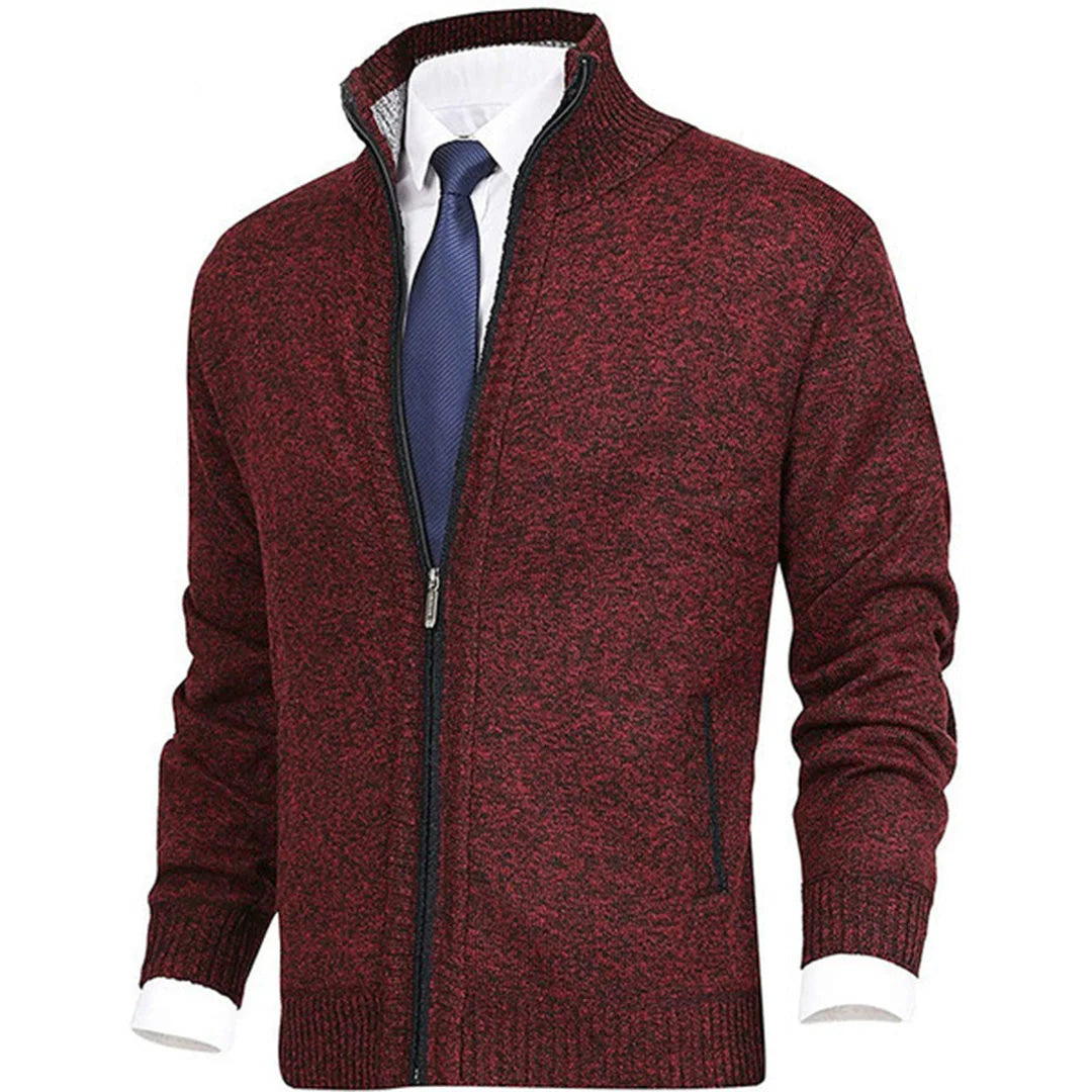 Herensweatvest met rits en lange mouwen