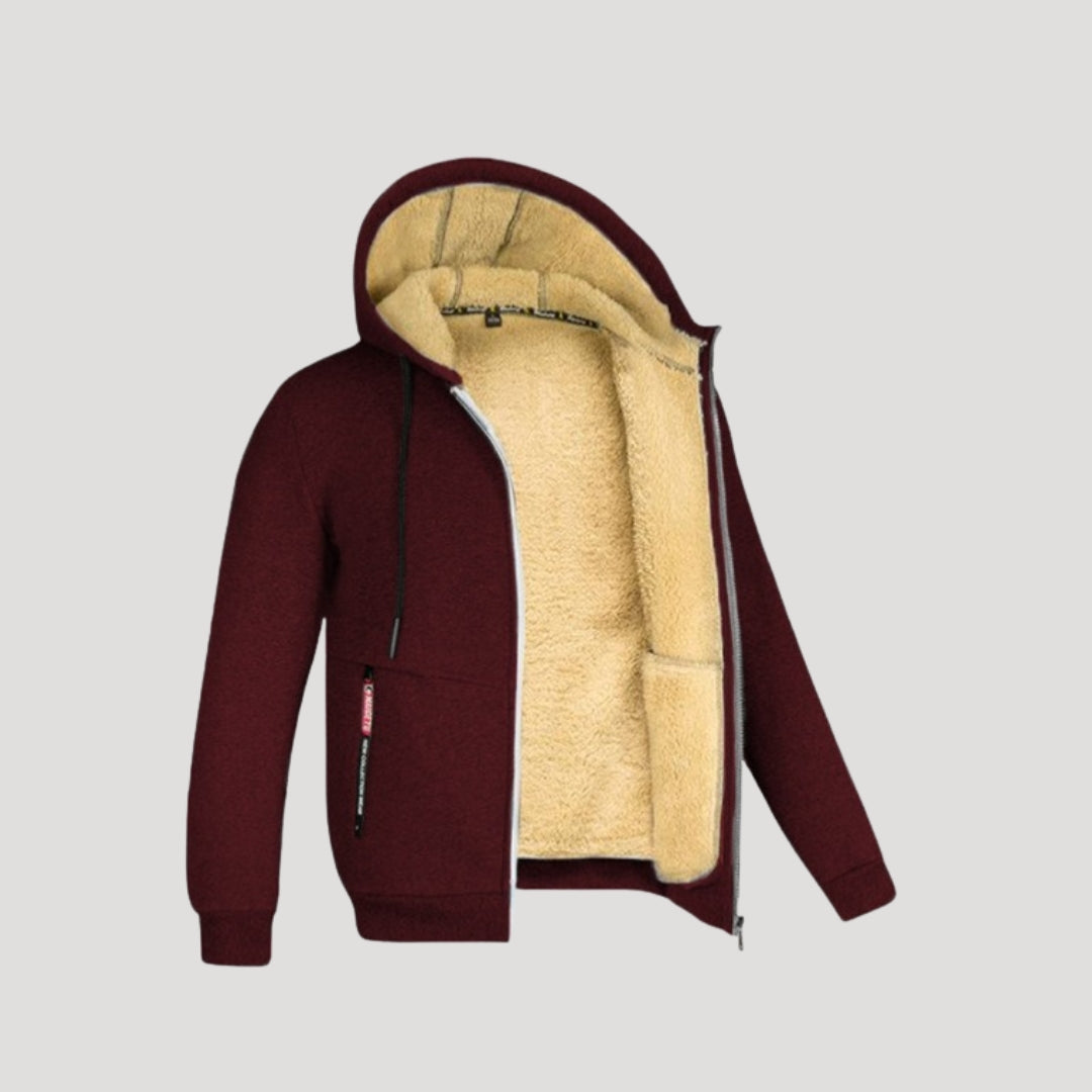 Herenvest met Capuchon en Fleecevoering