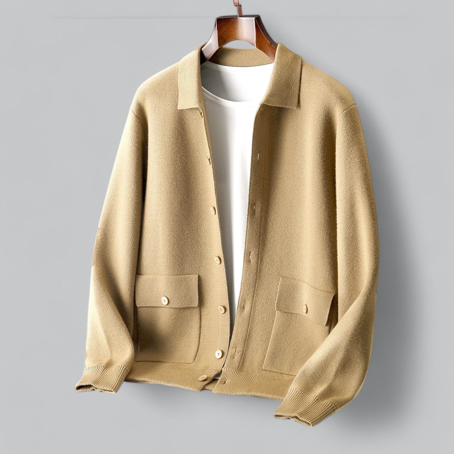 Herenvest met Knoopsluiting en Kraag