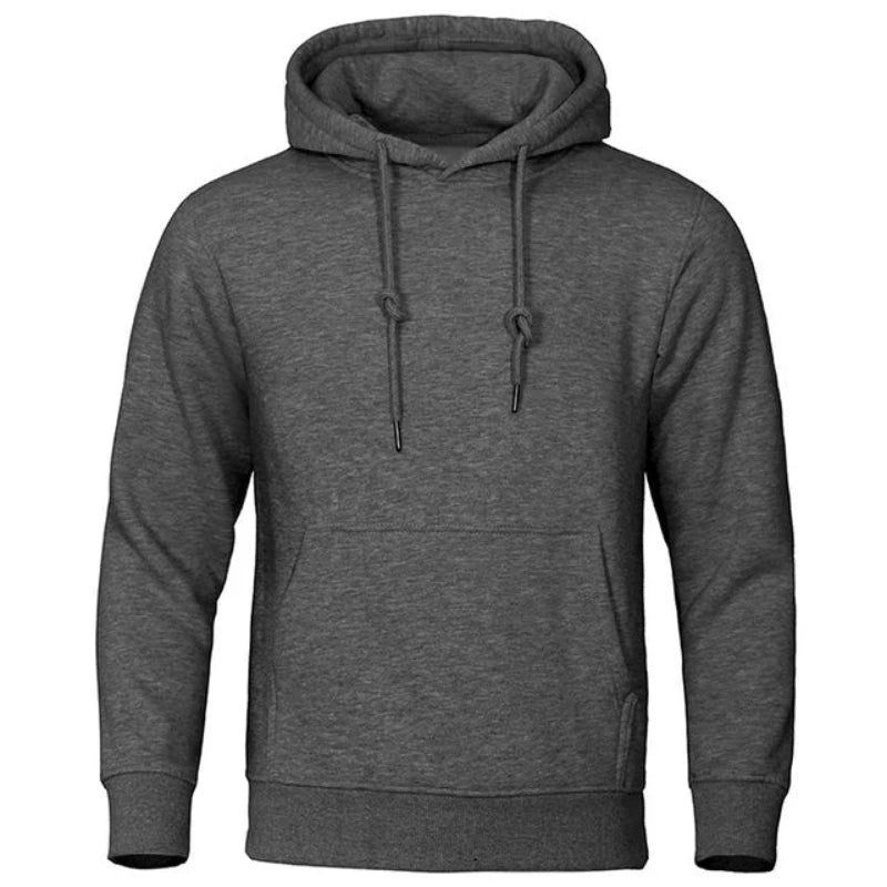 Hoodie met capuchon en geribde boorden voor heren