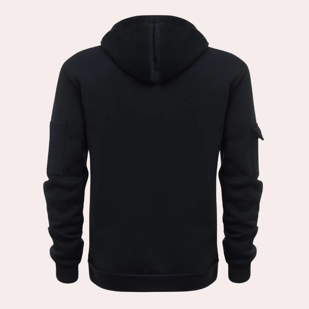 Hoodie met capuchon en rechte pasvorm voor heren
