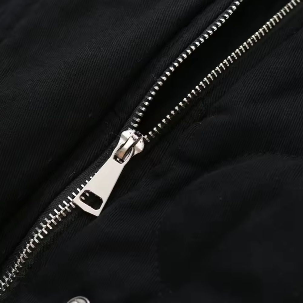 Oversized bomberjack met ritssluiting voor dames