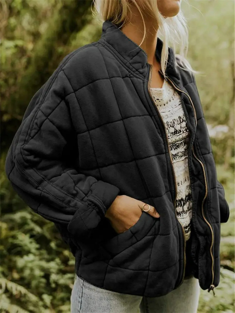 Oversized bomberjack tussenjas met lichte voering voor dames