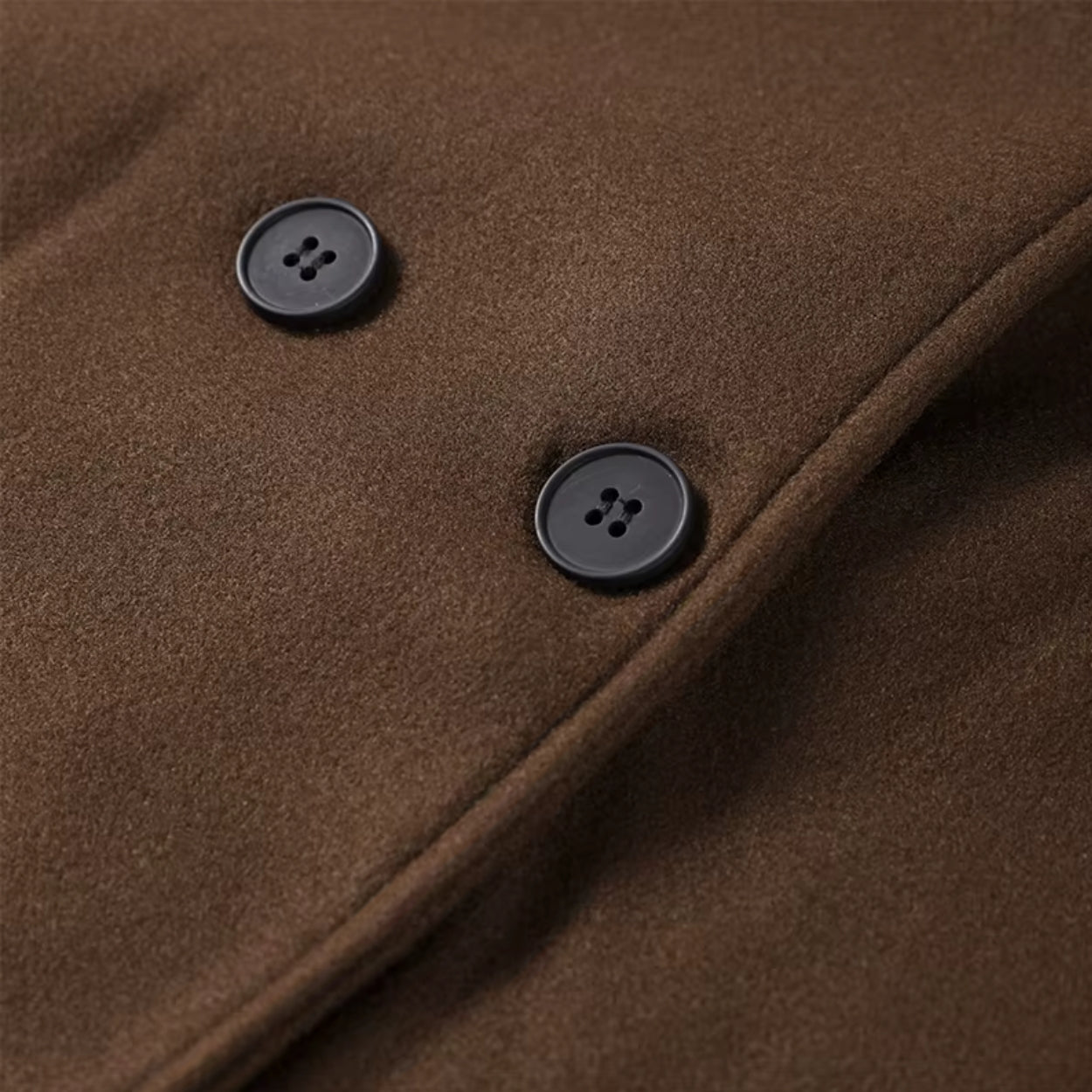 Oversized manteljas van wolmix met riem en knoopsluiting voor dames