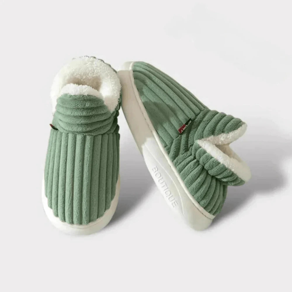 Pantoffels met fleece voering voor dames