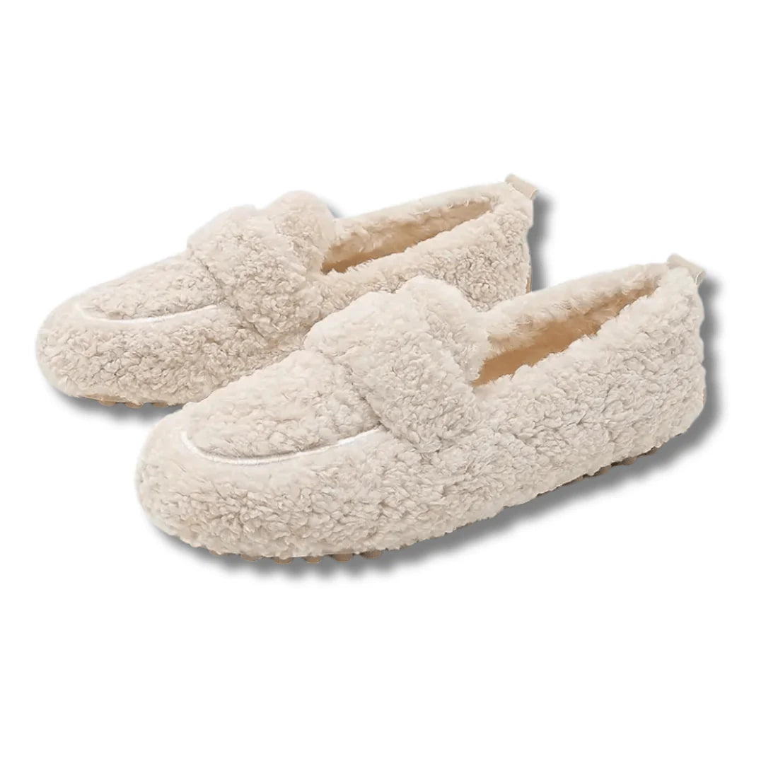 Pantoffels met katoenen voering en antislipzool voor dames