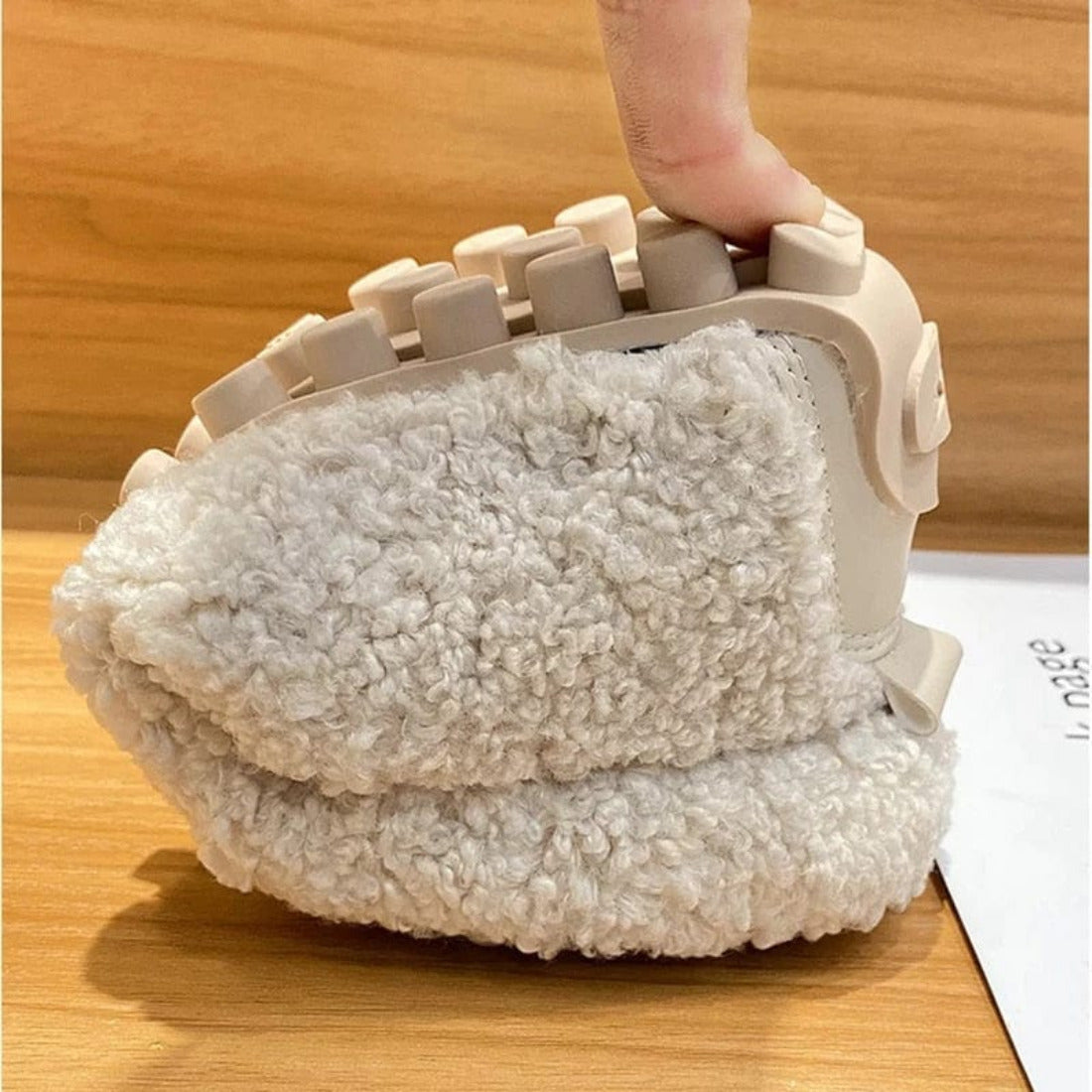 Pantoffels met katoenen voering en antislipzool voor dames