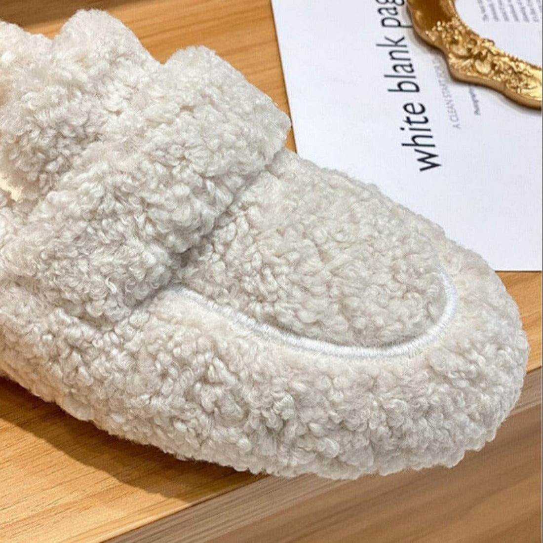 Pantoffels met katoenen voering en antislipzool voor dames