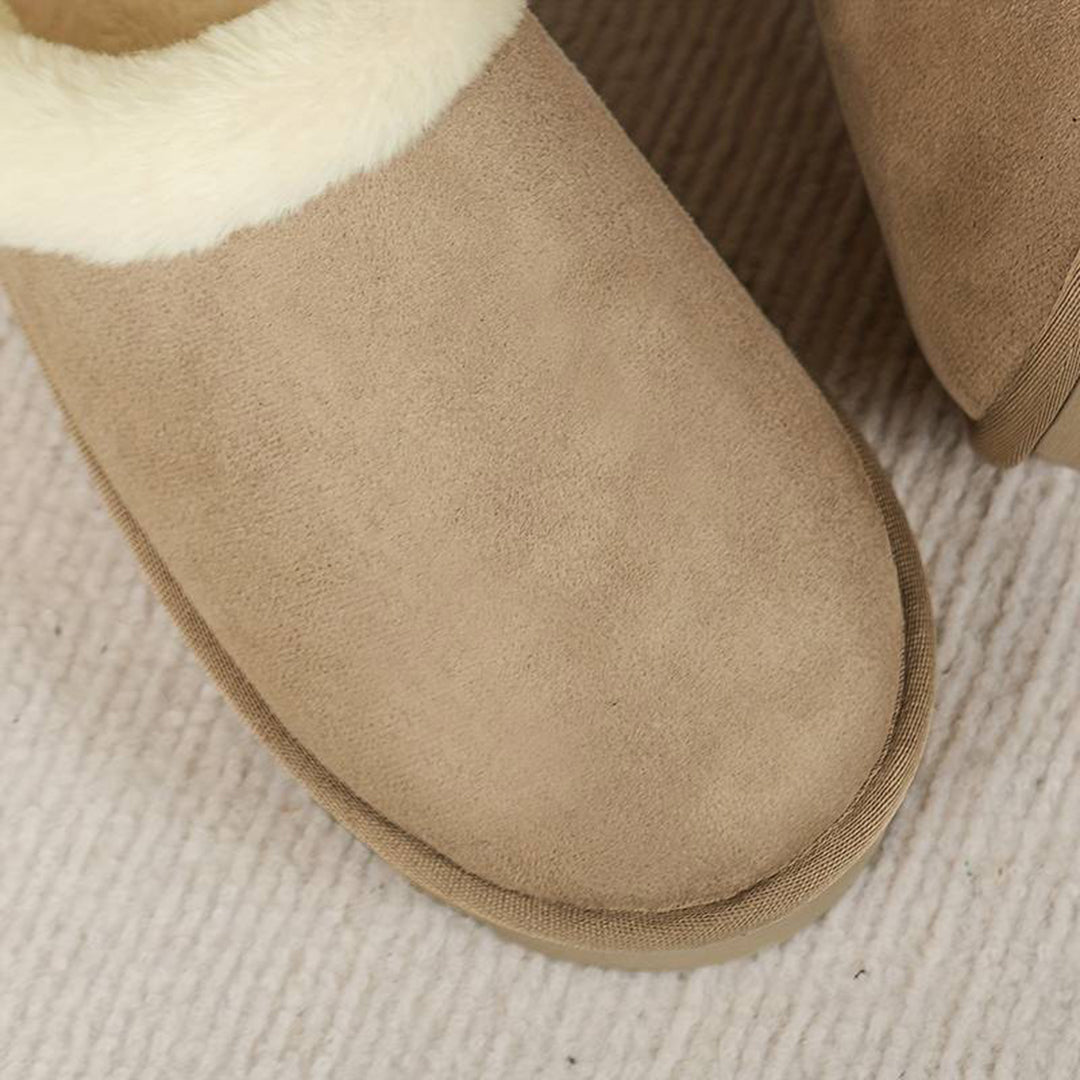 Pantoffels met warme voering en antislipzool voor dames