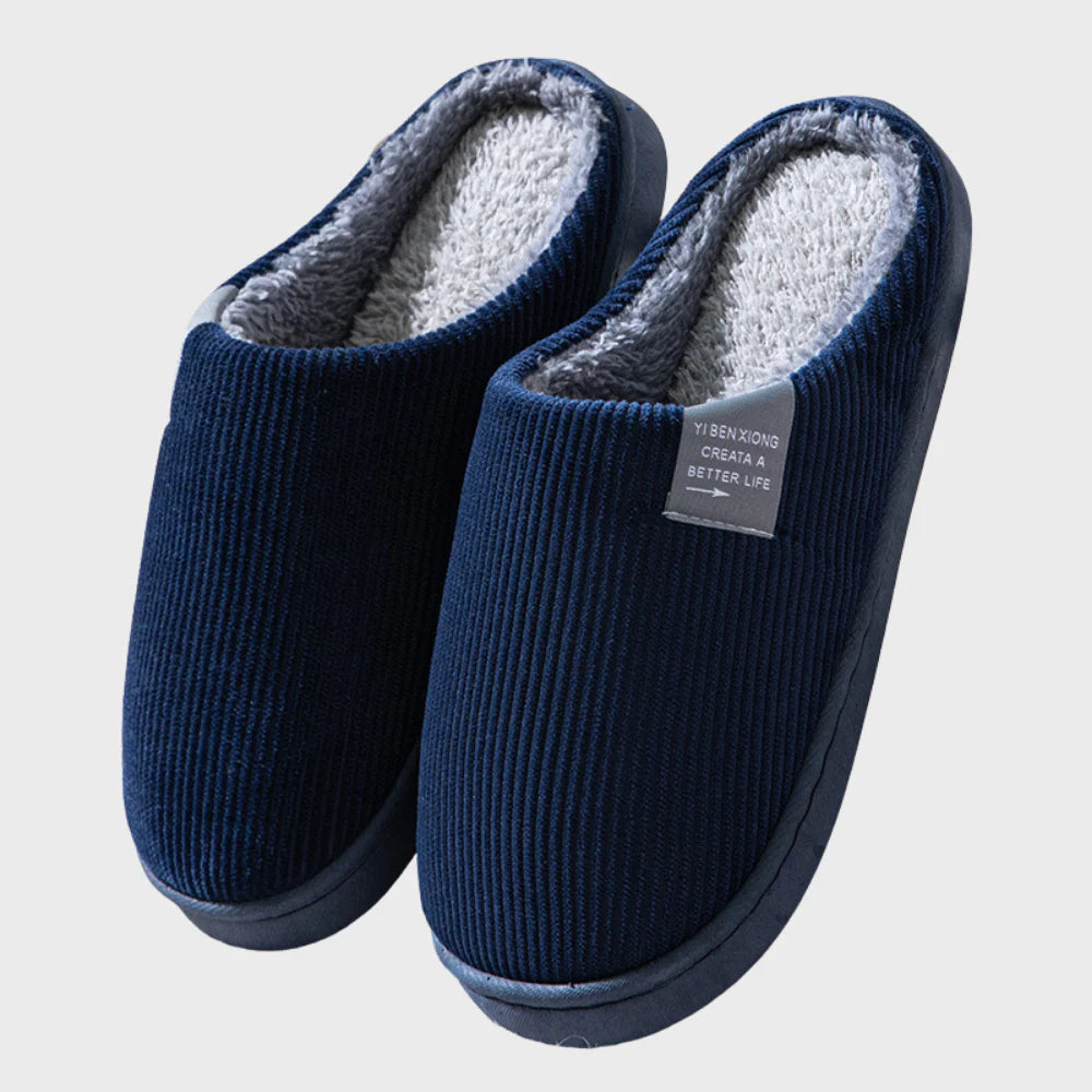 Pantoffels met warme voering en zachte zool voor dames