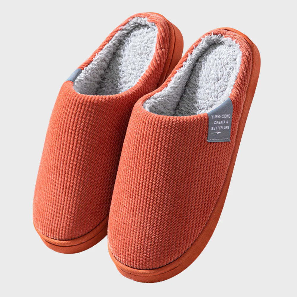 Pantoffels met warme voering en zachte zool voor dames