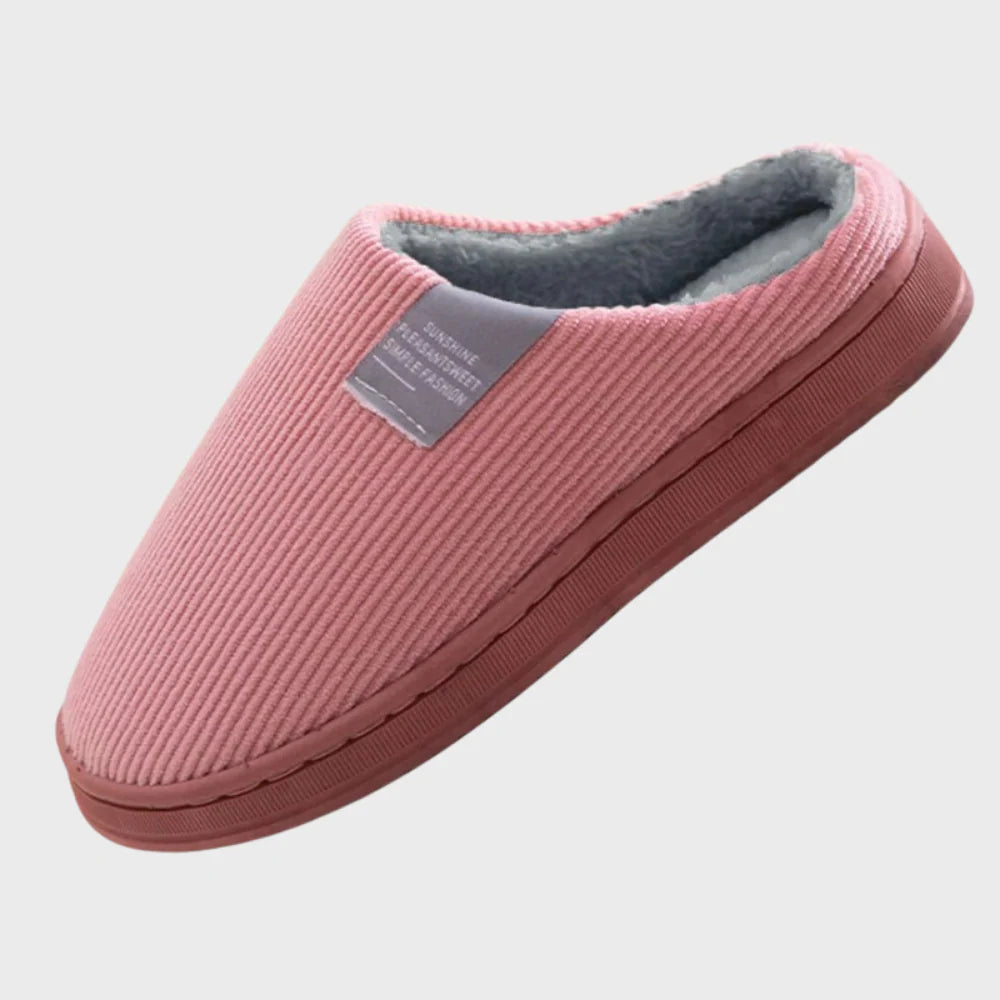 Pantoffels met warme voering en zachte zool voor dames