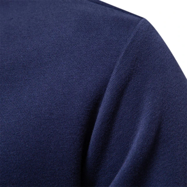 Polo sweatshirt met kraag en lange mouwen voor heren