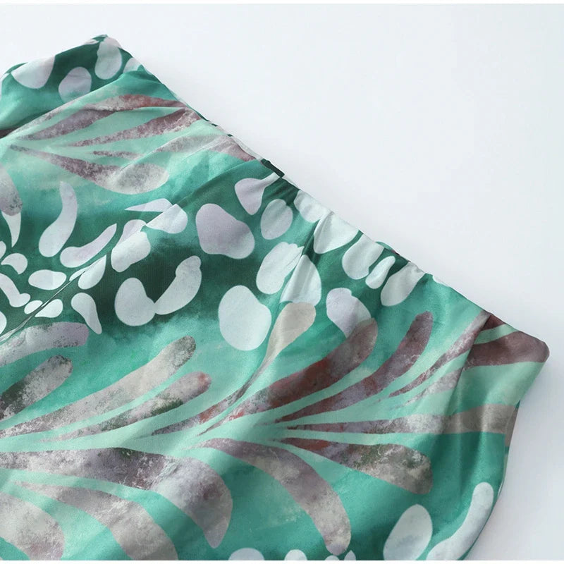 Elodie Set met Print – Flatterende Dames Set met Rok en Blouse