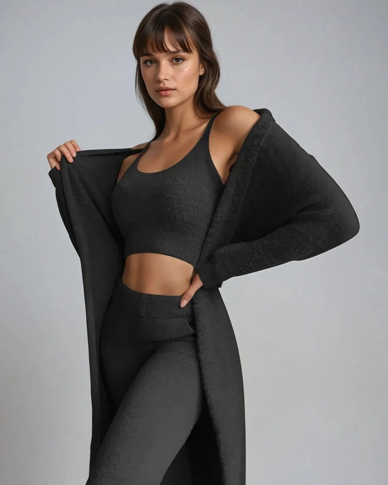Elora Loungewear Set – Zachte dames set met cardigan