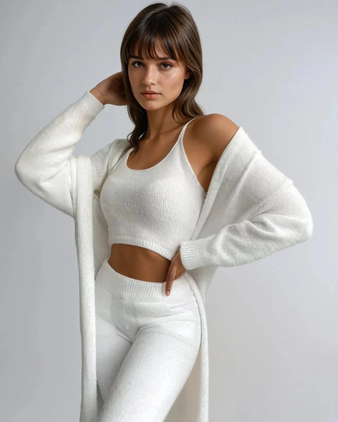 Elora Loungewear Set – Zachte dames set met cardigan