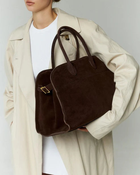 Suède tote tas gestructureerd voor dames