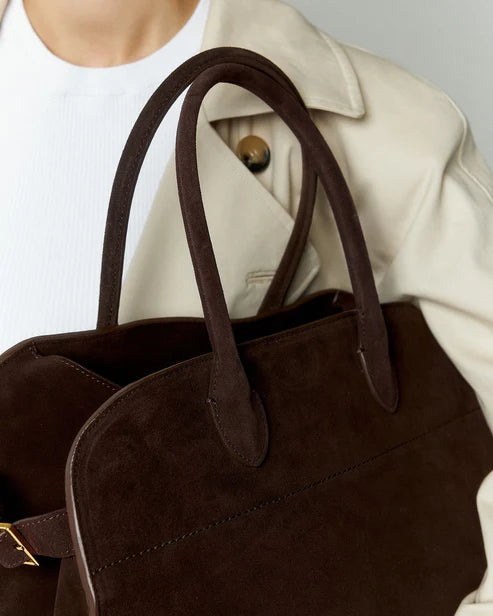 Suède tote tas gestructureerd voor dames