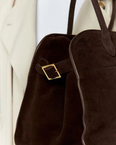 Suède tote tas gestructureerd voor dames
