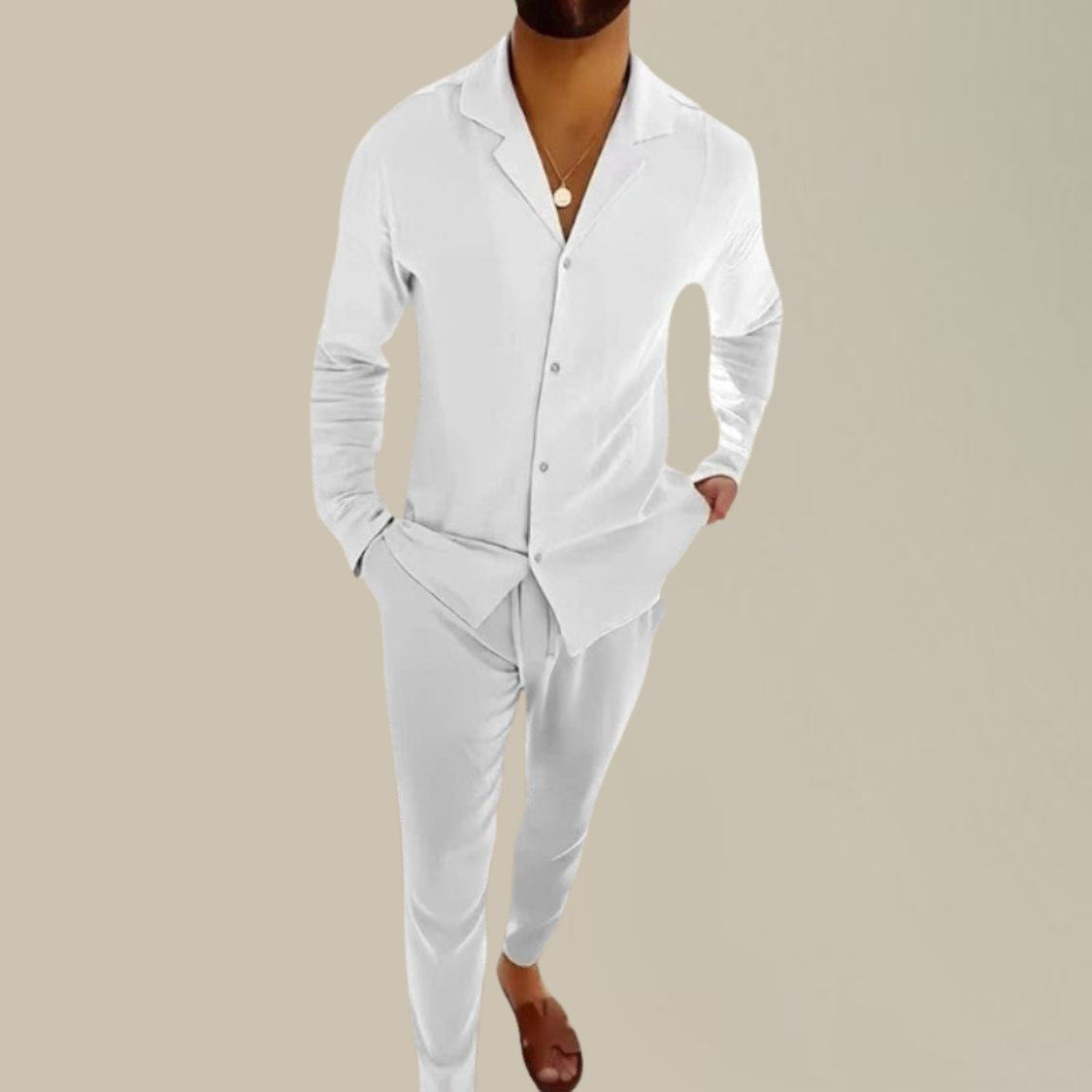 Tweedelige Heren Zomerset met Overhemd en Broek