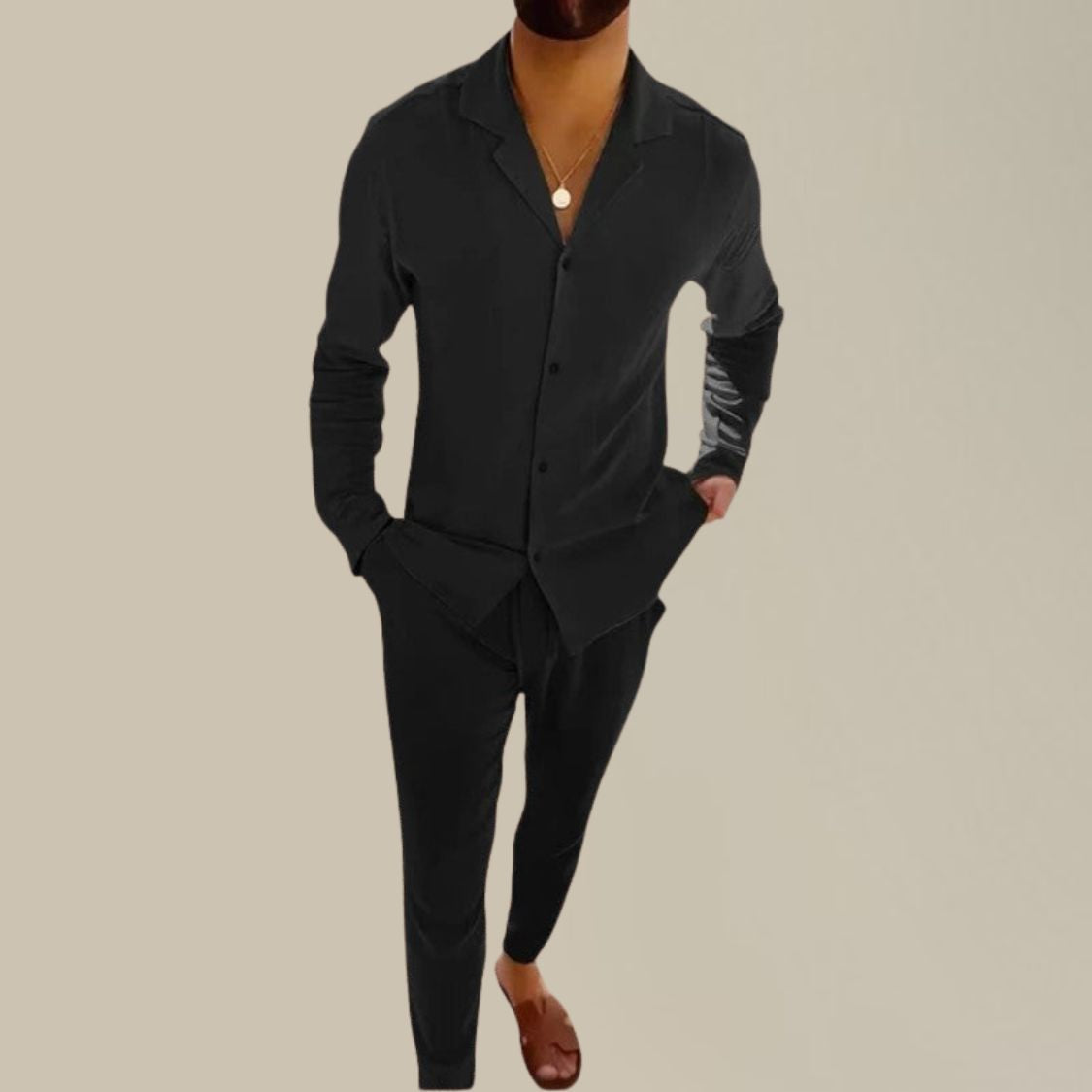 Tweedelige Heren Zomerset met Overhemd en Broek