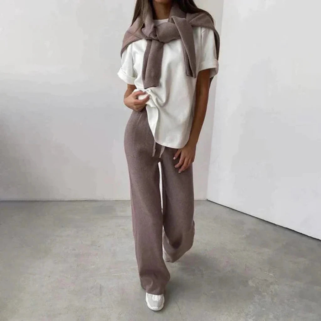 Tweedelige Set met Trui en Broek voor Dames