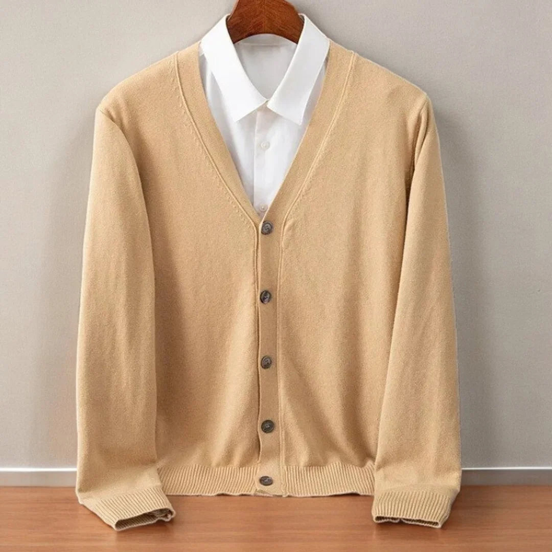 Vest Heren met V-hals en Knoopsluiting