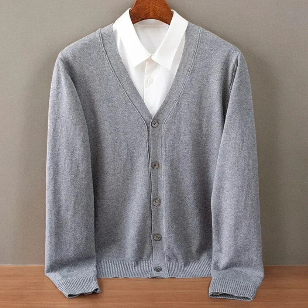 Vest Heren met V-hals en Knoopsluiting
