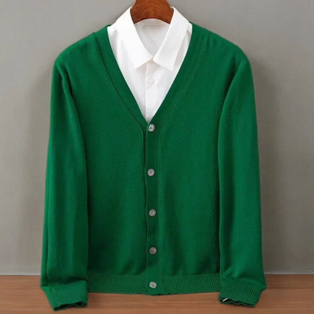 Vest Heren met V-hals en Knoopsluiting