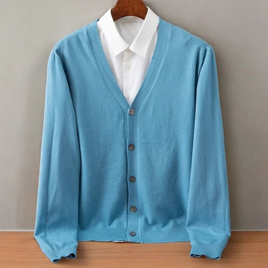 Vest Heren met V-hals en Knoopsluiting