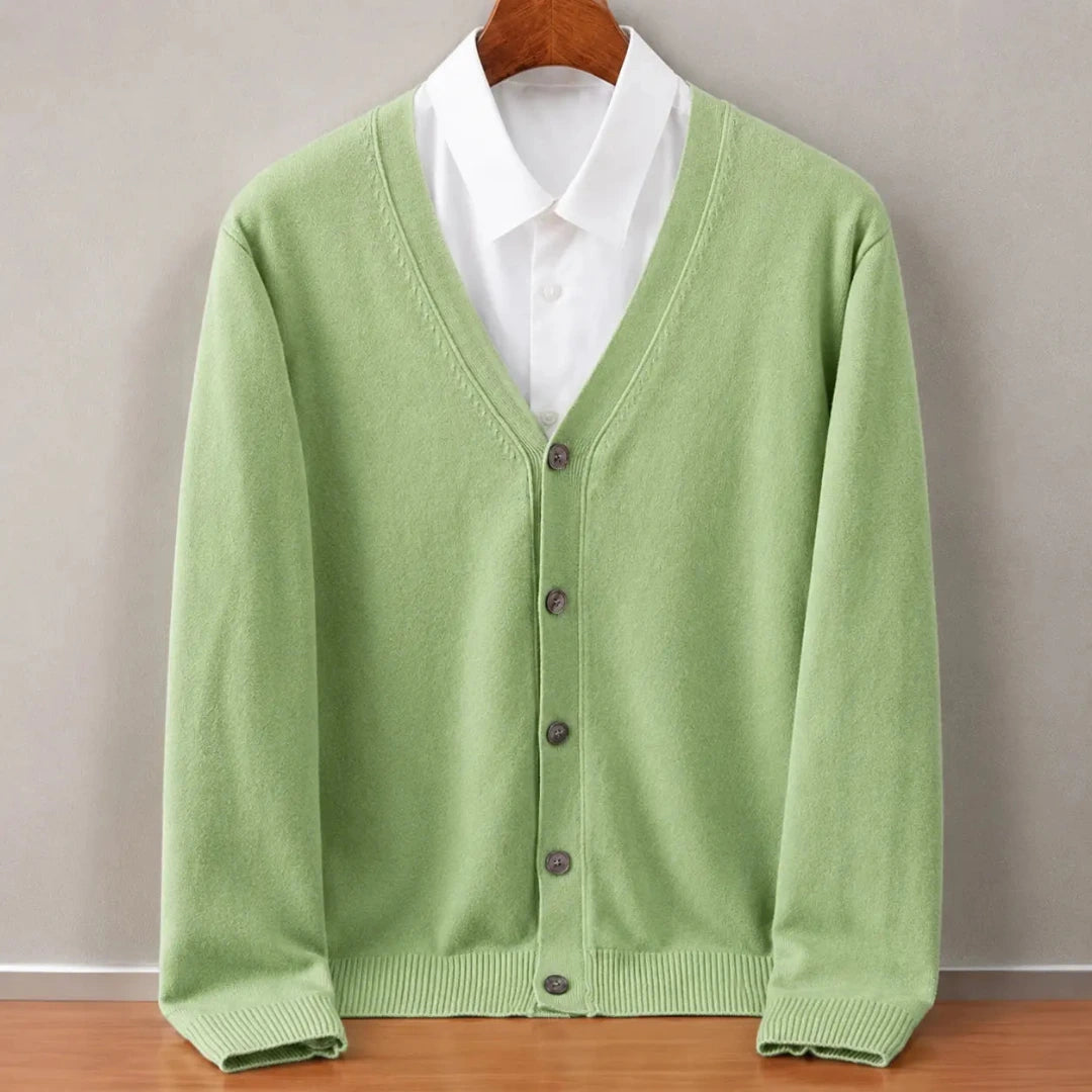 Vest Heren met V-hals en Knoopsluiting