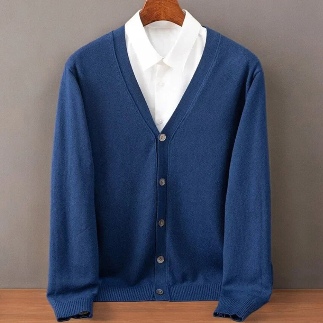 Vest Heren met V-hals en Knoopsluiting
