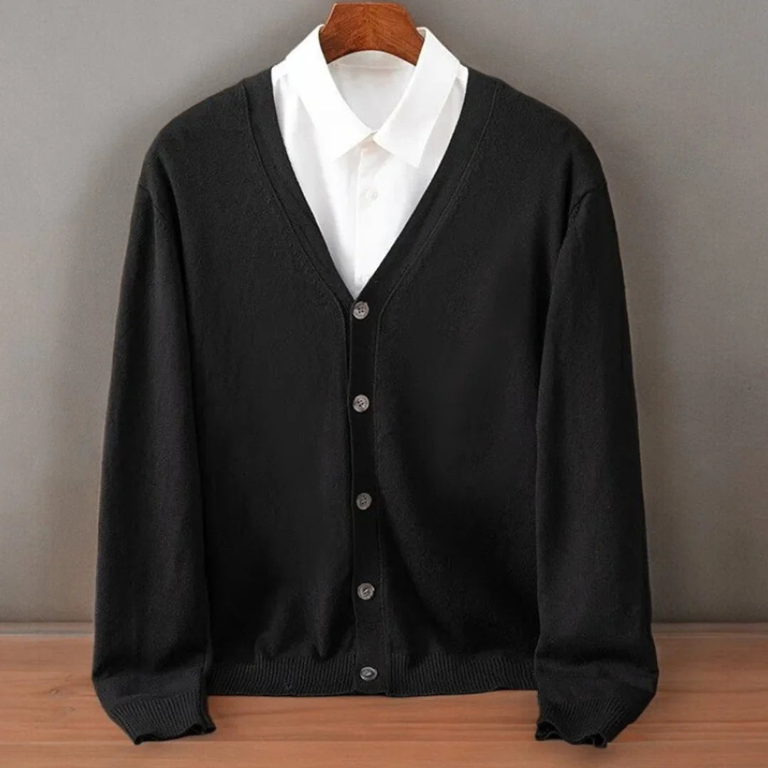 Vest Heren met V-hals en Knoopsluiting