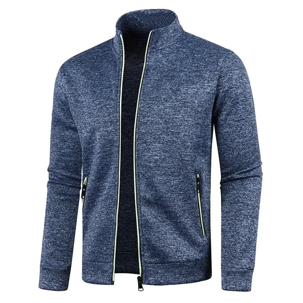 Vest met opstaande kraag en zijzakken voor heren