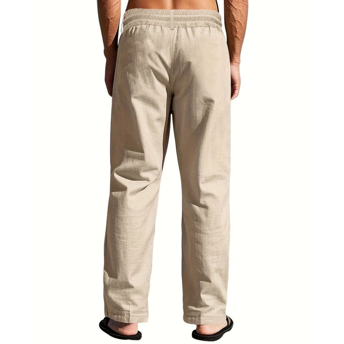 Zomerbroek Heren met Trekkoord en Knoopsluiting