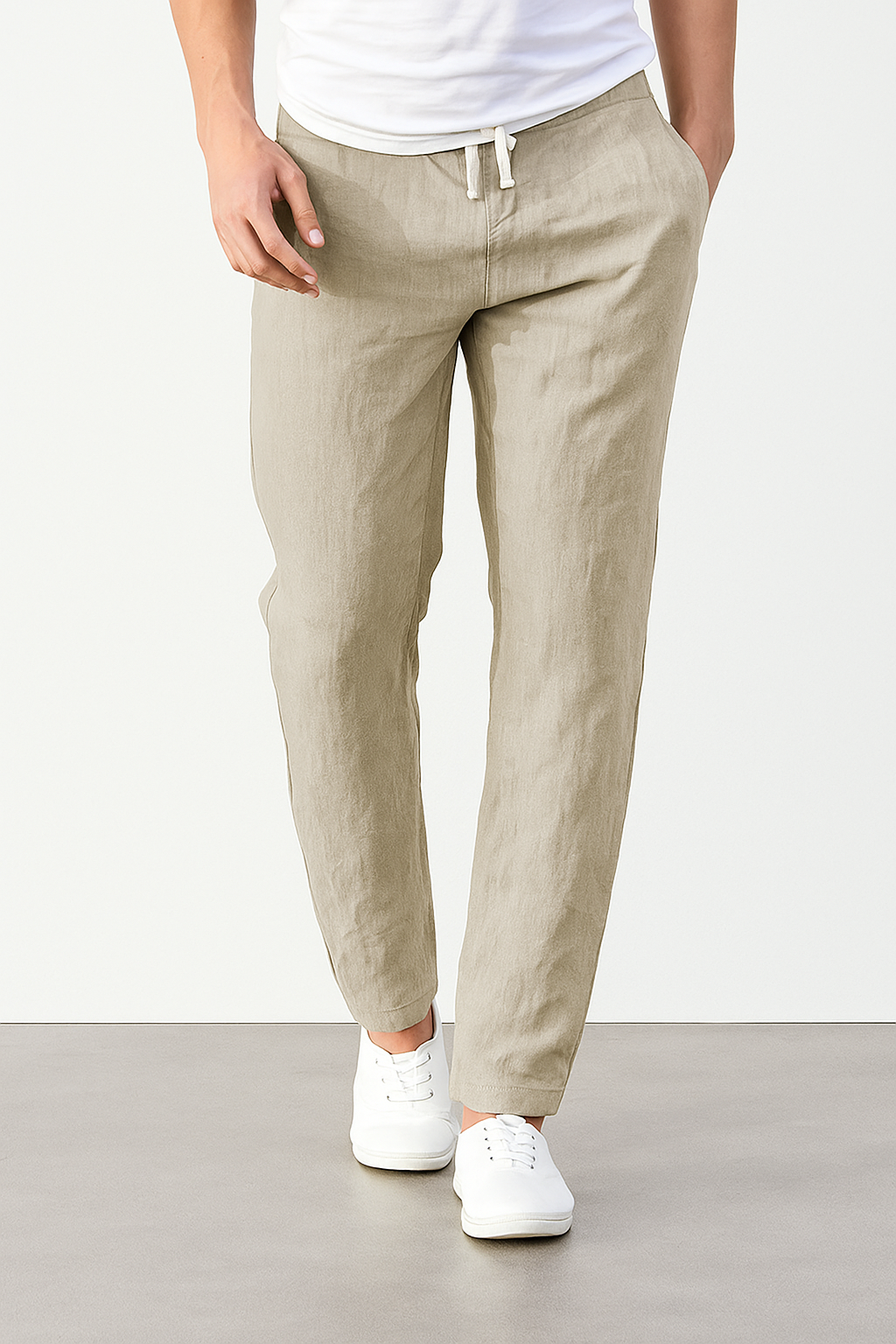 Heren broek – luchtig met elastische tailleband